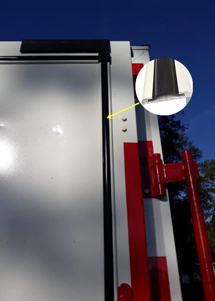 ADKUN 1"" RV Vinyl Trim Molding Insert Black for RV Camper Travel Trailer Screw Cover Gutter Corner Channel Outside Seam roof Edge Track Heavy Duty Trim (100 ft) - Image 5